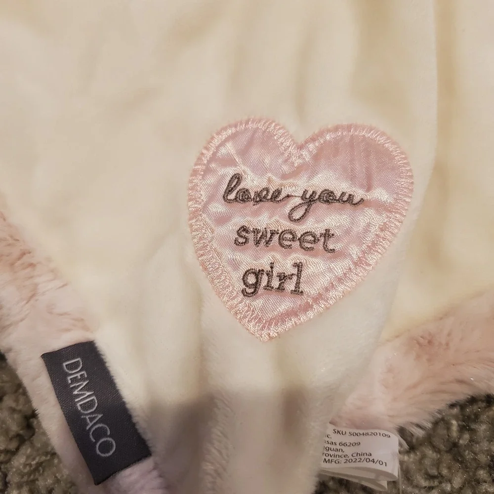 NEW Demdaco Teddy Bear Lovey Security Blanket 